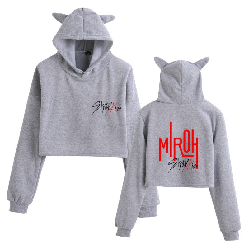 In 2019, the Korean fashion lady cat ear hoodie by Stray Kids is a Korean male group