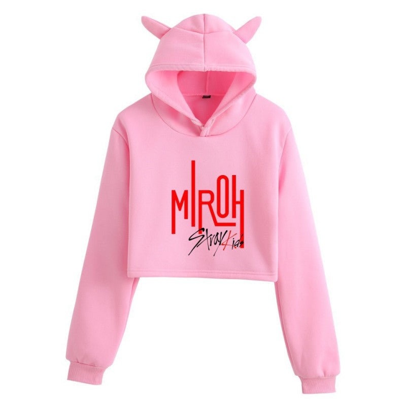 In 2019, the Korean fashion lady cat ear hoodie by Stray Kids is a Korean male group