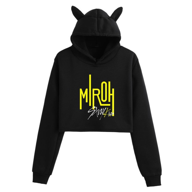 In 2019, the Korean fashion lady cat ear hoodie by Stray Kids is a Korean male group